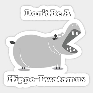 Hippo Sticker